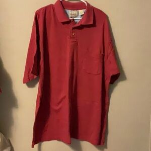 RedHead Red Polo Shirt Classic Collar Short Sleeves